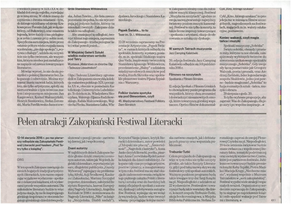 Źródło: Gazeta Wyborcza 12.08.2016